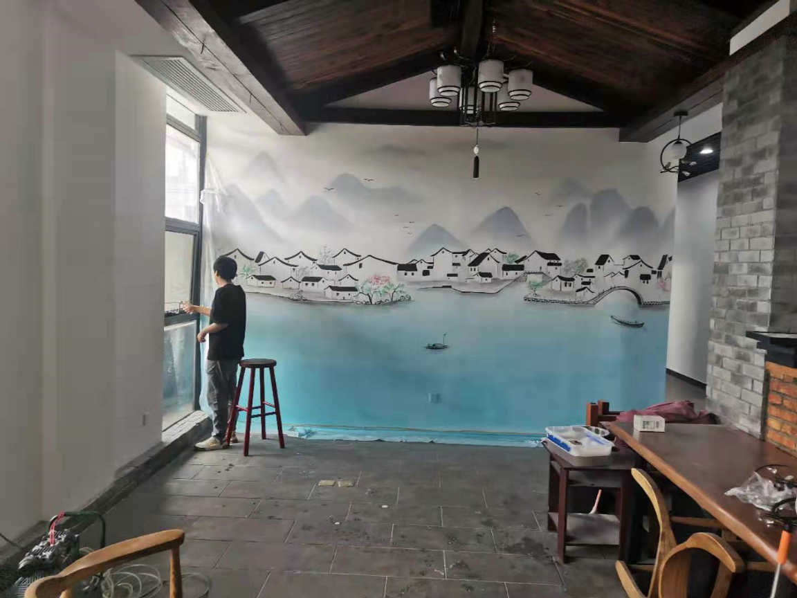 福州玄关壁画手绘